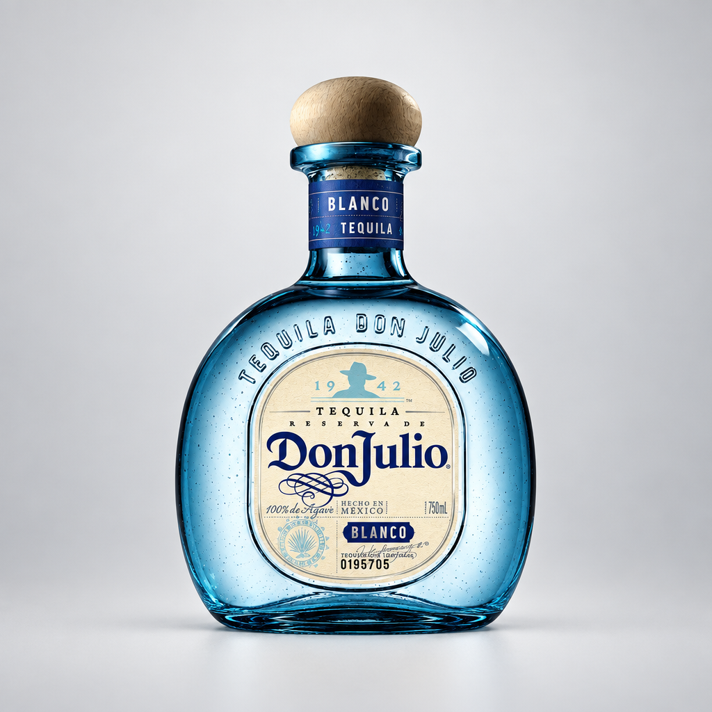 Don Julio Blanco, restyled in Highland Park 18 Year's premium studio look