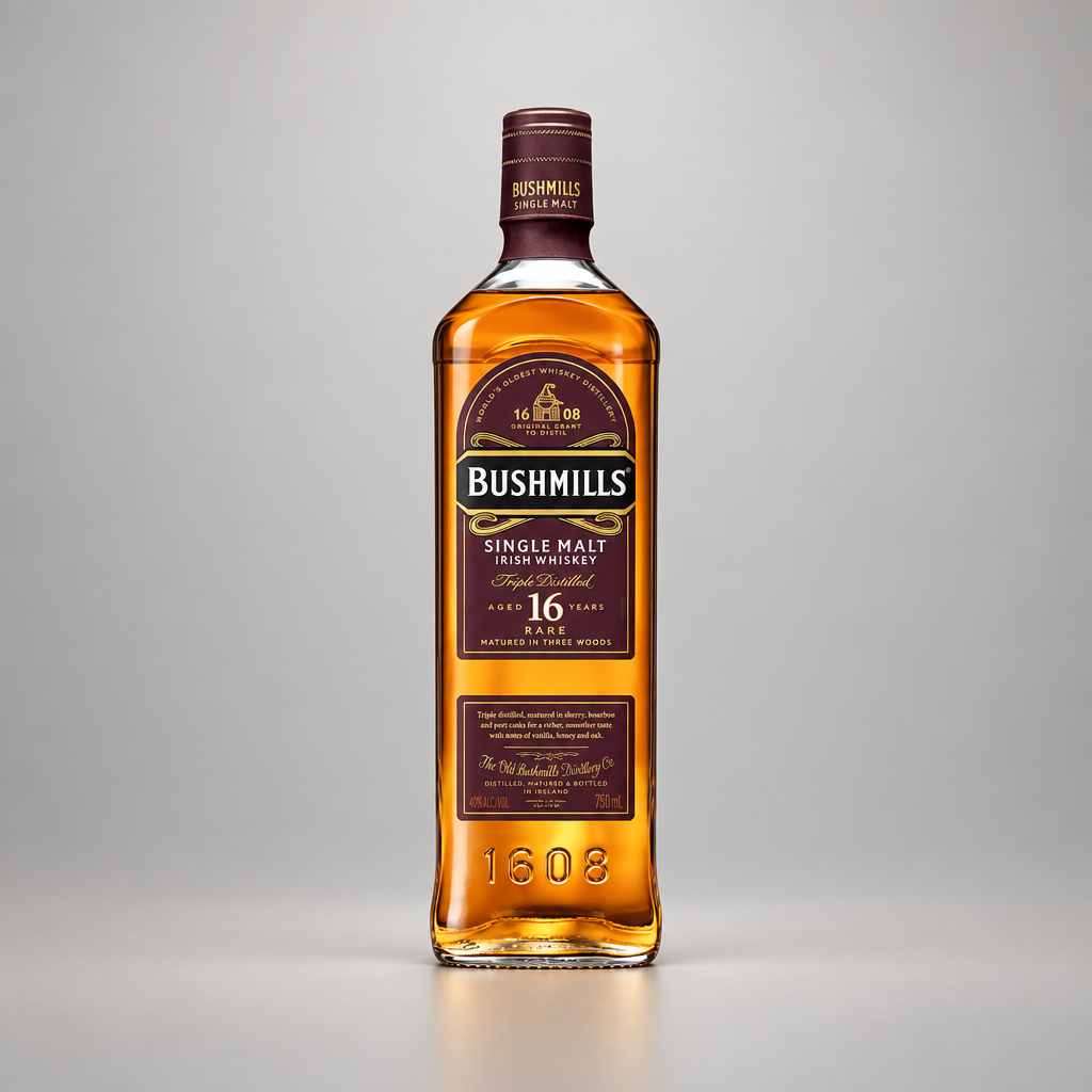Bushmills 16 Year Single Malt - restyled
